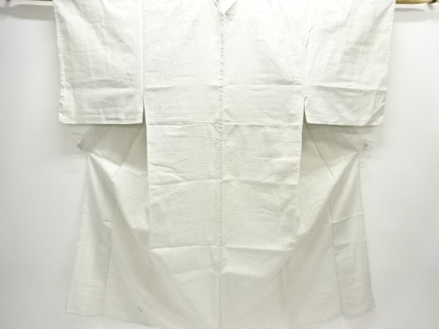JAPANESE KIMONO / ANTIQUE KASURI PATTERN WOVEN MENS KIMONO